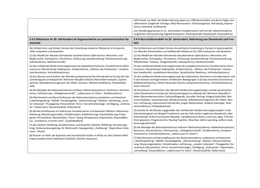 Synopse: Basisfach – Leistungsfach, Seite 2