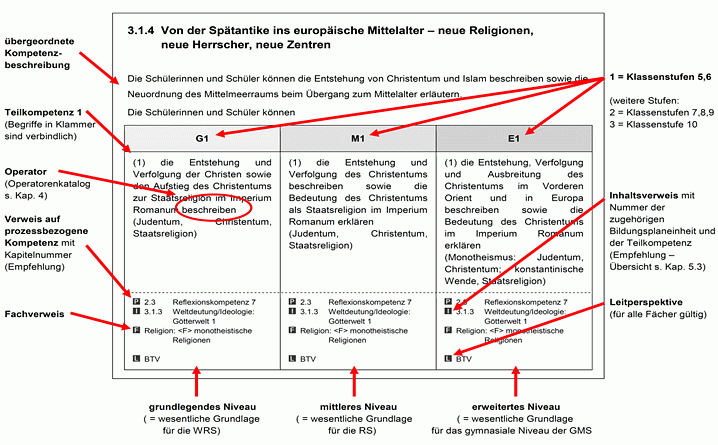 Standards für inhaltsbezogene Kompetenzen (SekI-Plan)