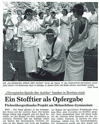 Olympische Spiele Bretten