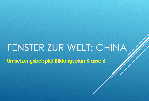 FENSTER ZUR WELT: CHINA