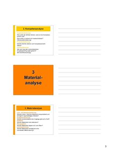 Kompetenzanalyse, Materialanalyse
