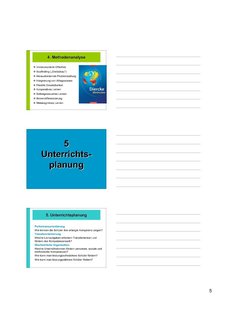 Methodenanalyse, Unterrichtsplanung