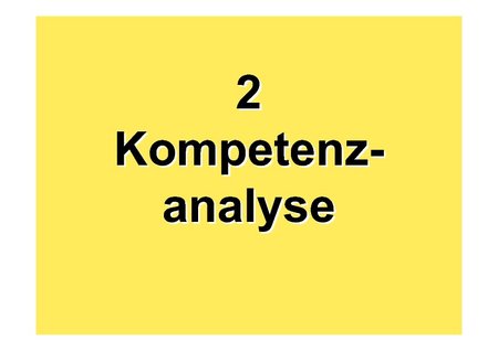 2 Kompetenzanalyse
