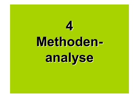4 Methodenanalyse