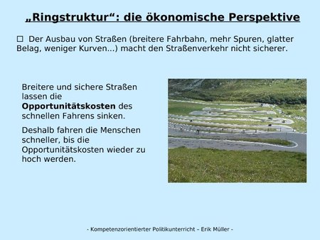 "Ringstruktur": die ökonomische Perspektive: Opportunitätskosten