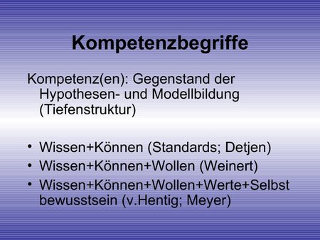 Kompetenzbegriffe