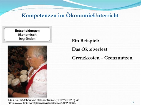 Entscheidungen ökonomisch begründen - ein Beispiel: Oktoberfest