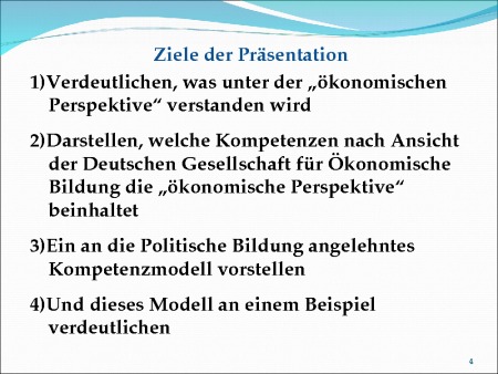 Ziele der Präsentation