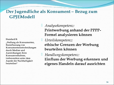 Bezug zum GPJE Modell