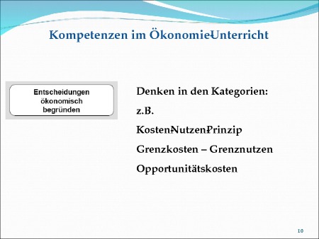 Entscheidungen ökonomisch begründen