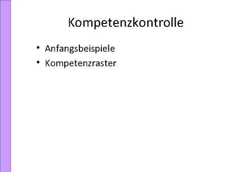 Kompetenzkontrolle