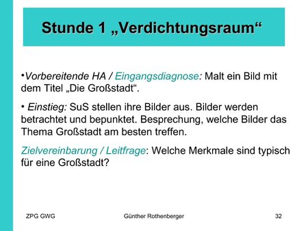 Verdichtungsraum - Einstieg