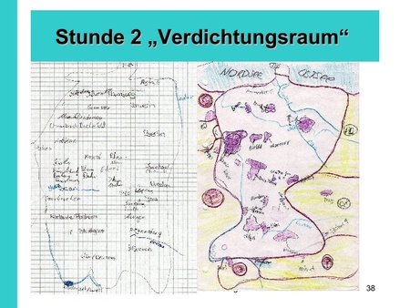 Verdichtungsraum - Stunde 2: Schülerarbeiten