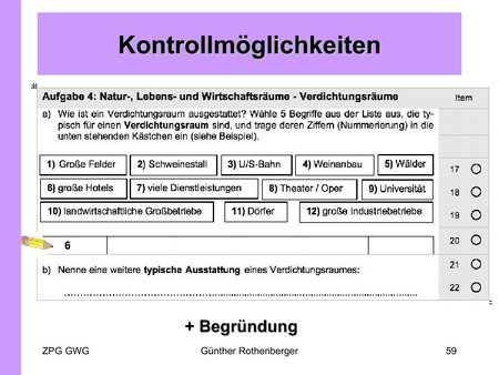 Kompetenzkontrolle: Beispiel für einen Test