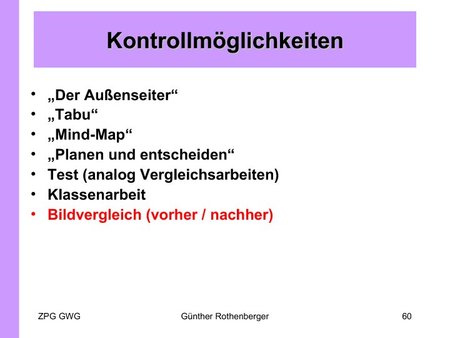 Kompetenzkontrolle: Bildvergleich