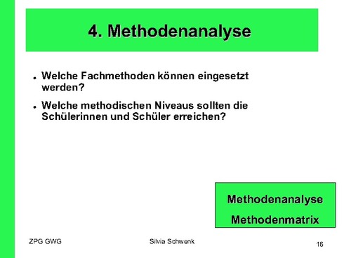 Methodenanalyse