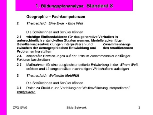 Geographie Fachkompetenzen