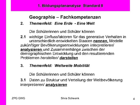 Geographie Fachkompetenzen