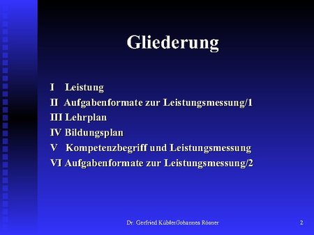 Gliederung