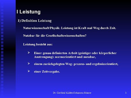 Definition Leistung