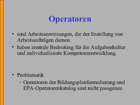 Operatoren (und Problematik)