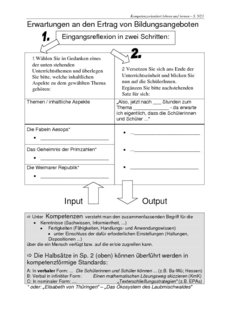 Erwartungen an den Ertrag von Bildungsangeboten