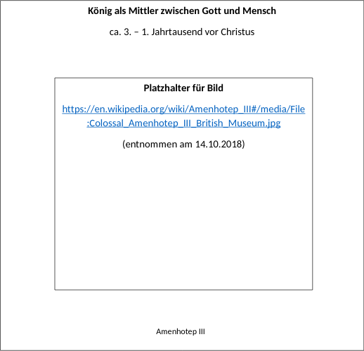 König als Mittler zwischen Gott und Mensch