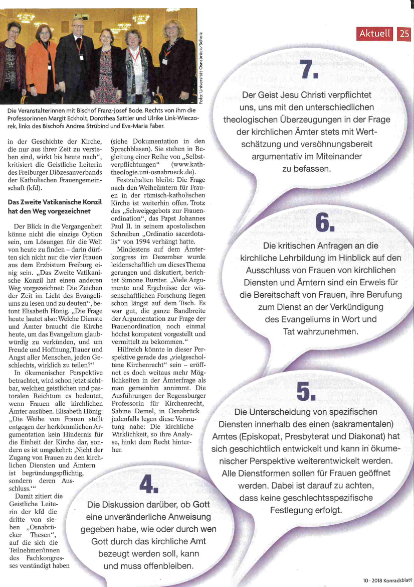 Artikel im Konradsblatt