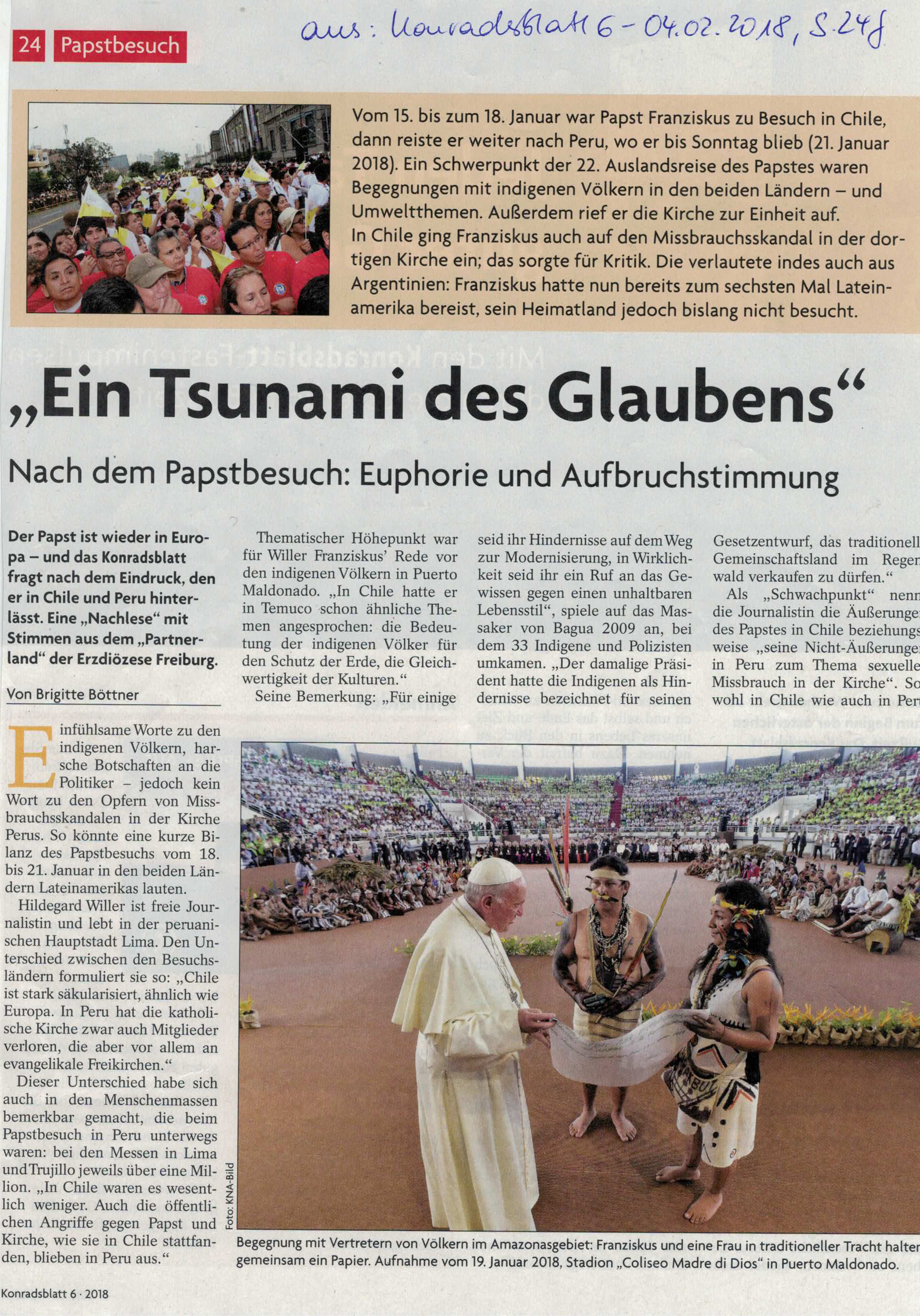 Artikel im Konradsblatt