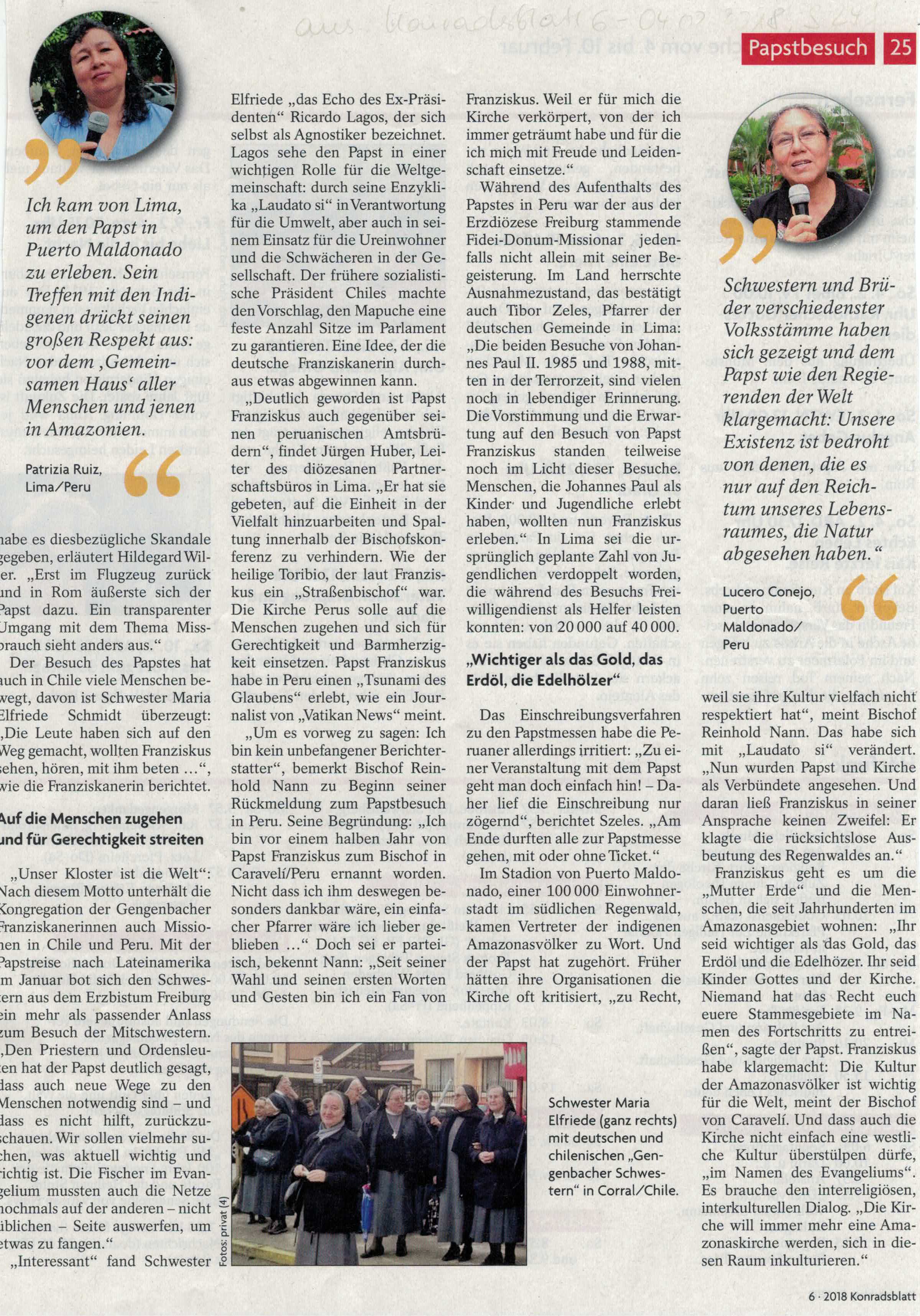 Artikel im Konradsblatt