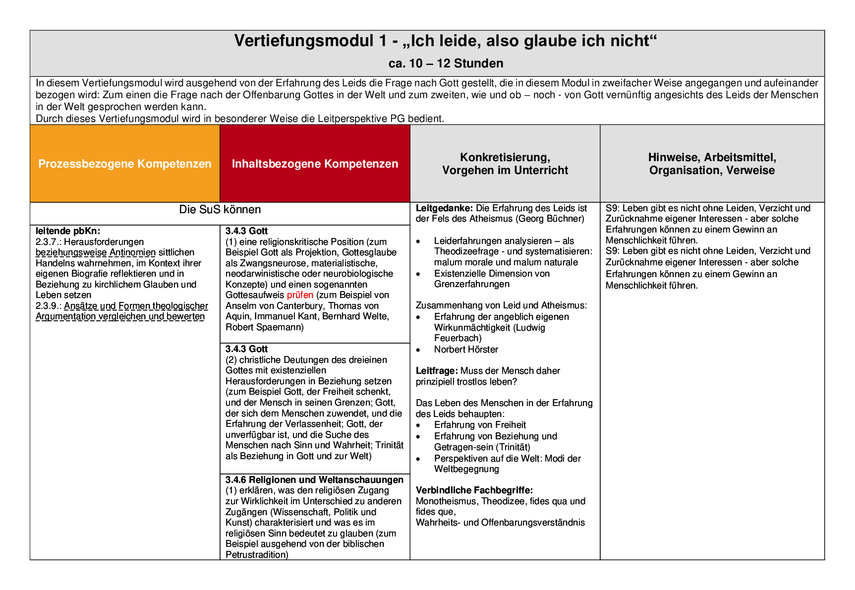 Beispielcurriculum 2 im Basisfach, Seite 5