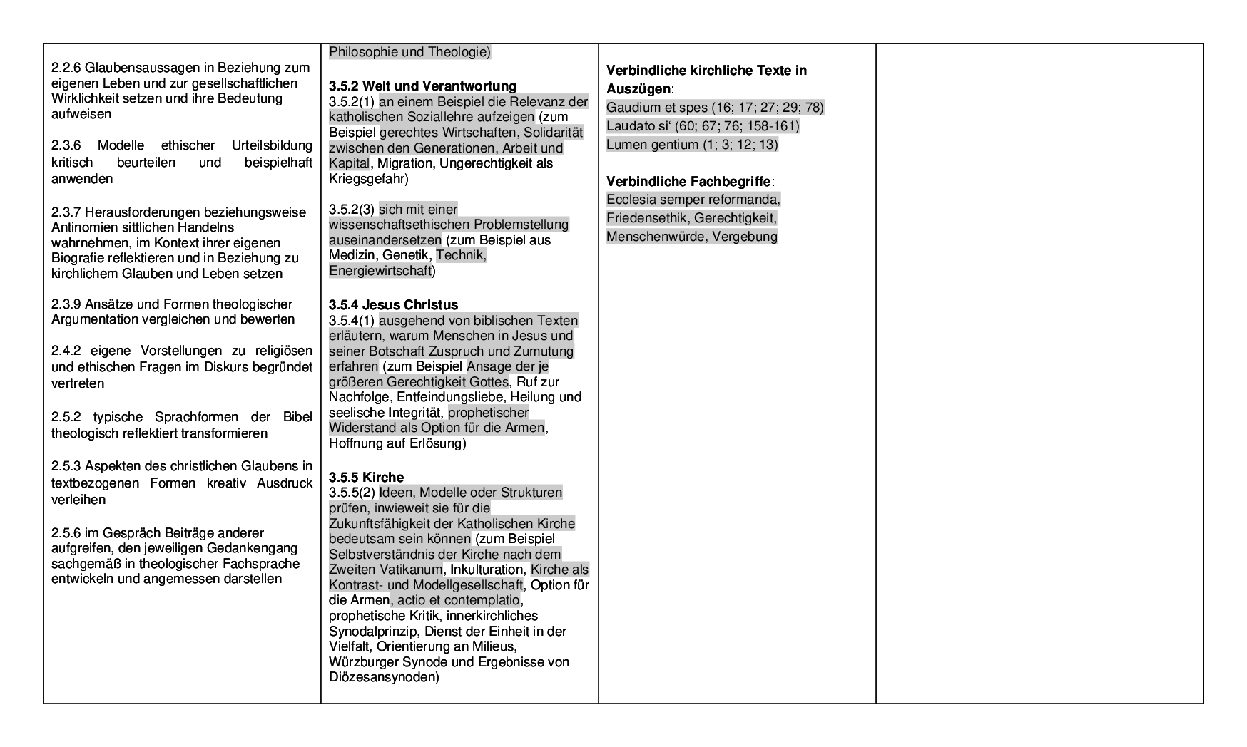 Beispielcurriculum 2 im Leistungsfach, Seite 19