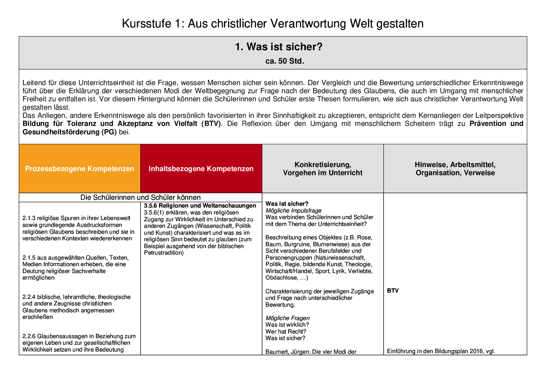 Beispielcurriculum 2 im Leistungsfach, Seite 3
