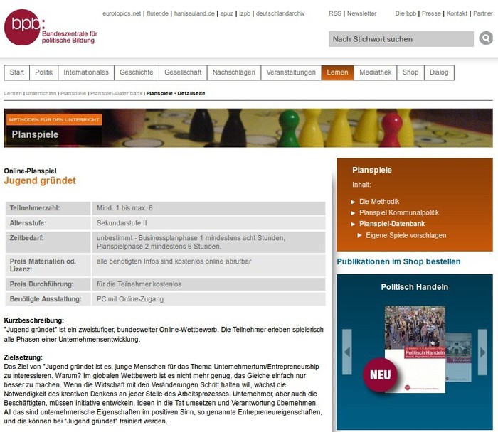 Bild: "Jugend gründet"