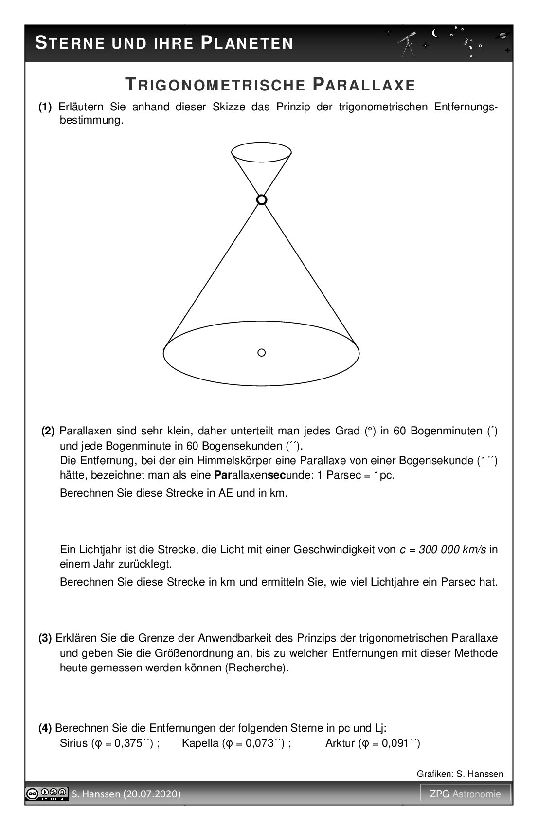 Trigonometrische Parallaxe