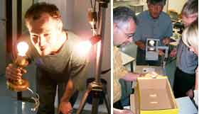 Wangenbolometer und Spektrum