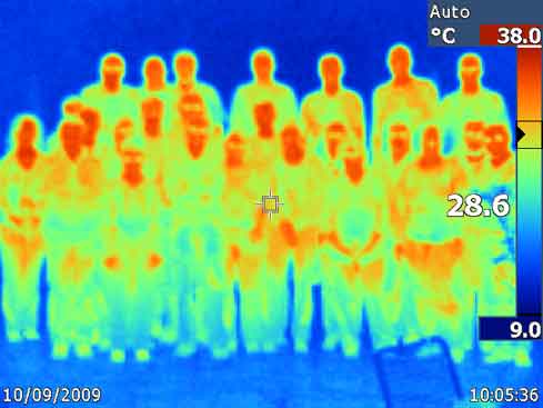 Gruppenbild infrarot