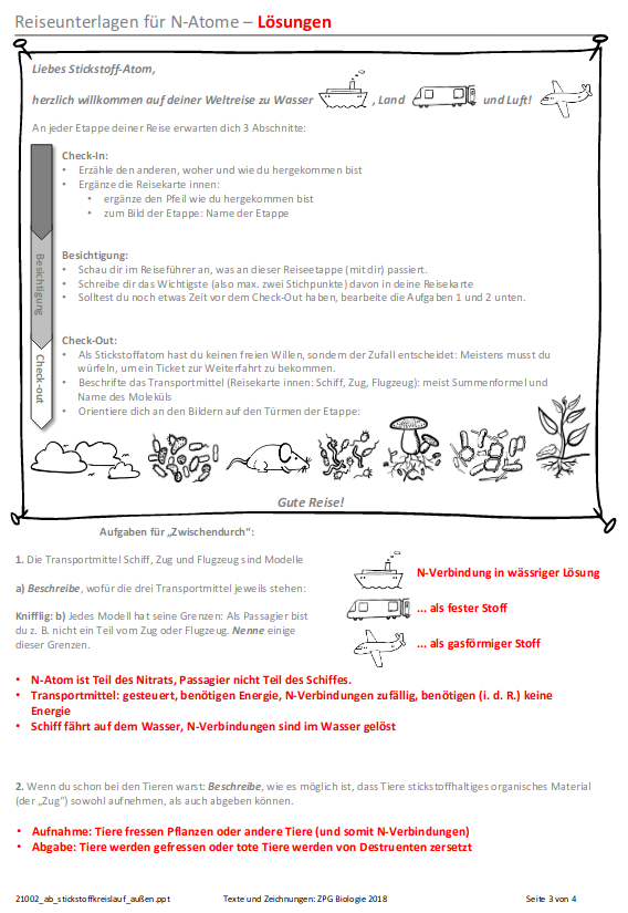 Arbeitsblatt außen Lösung