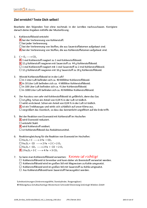 Lösung zu Ziel erreicht?