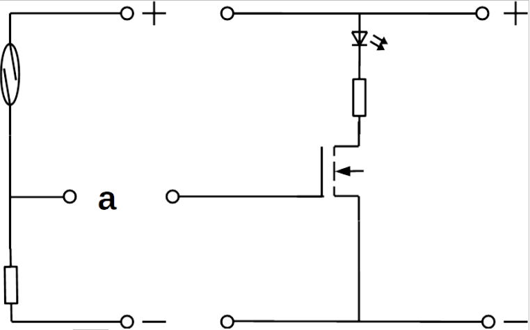 Magnetsensor mit Transistorschaltung