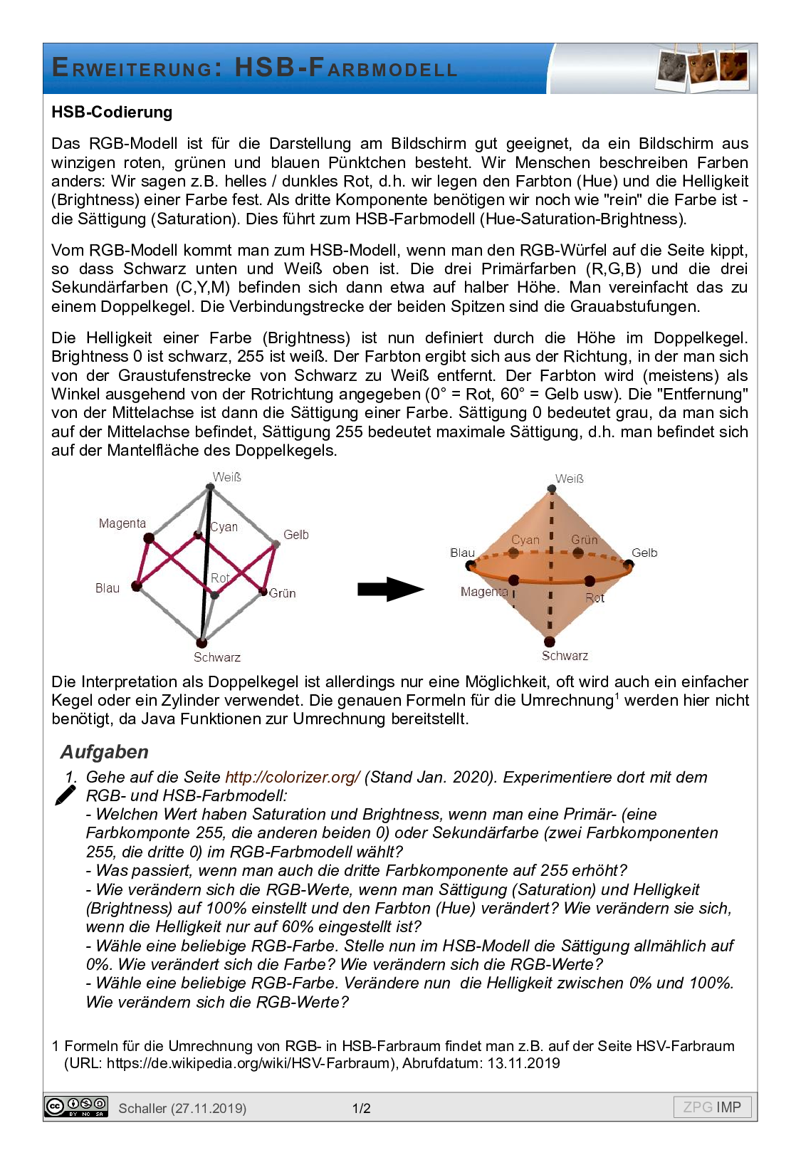 HSB Farbmodell, Seite 1