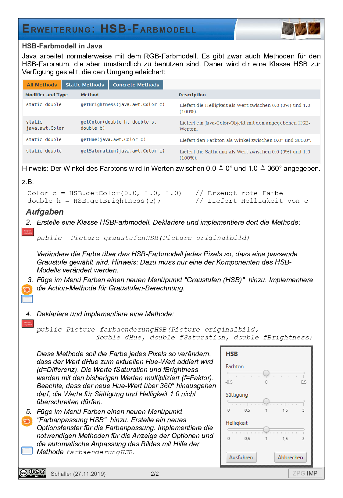HSB Farbmodell, Seite 2