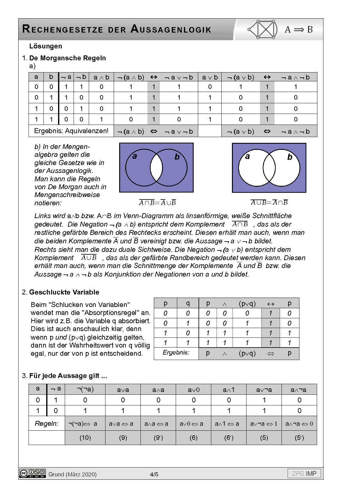 Rechengesetze: Lösung, Seite 4