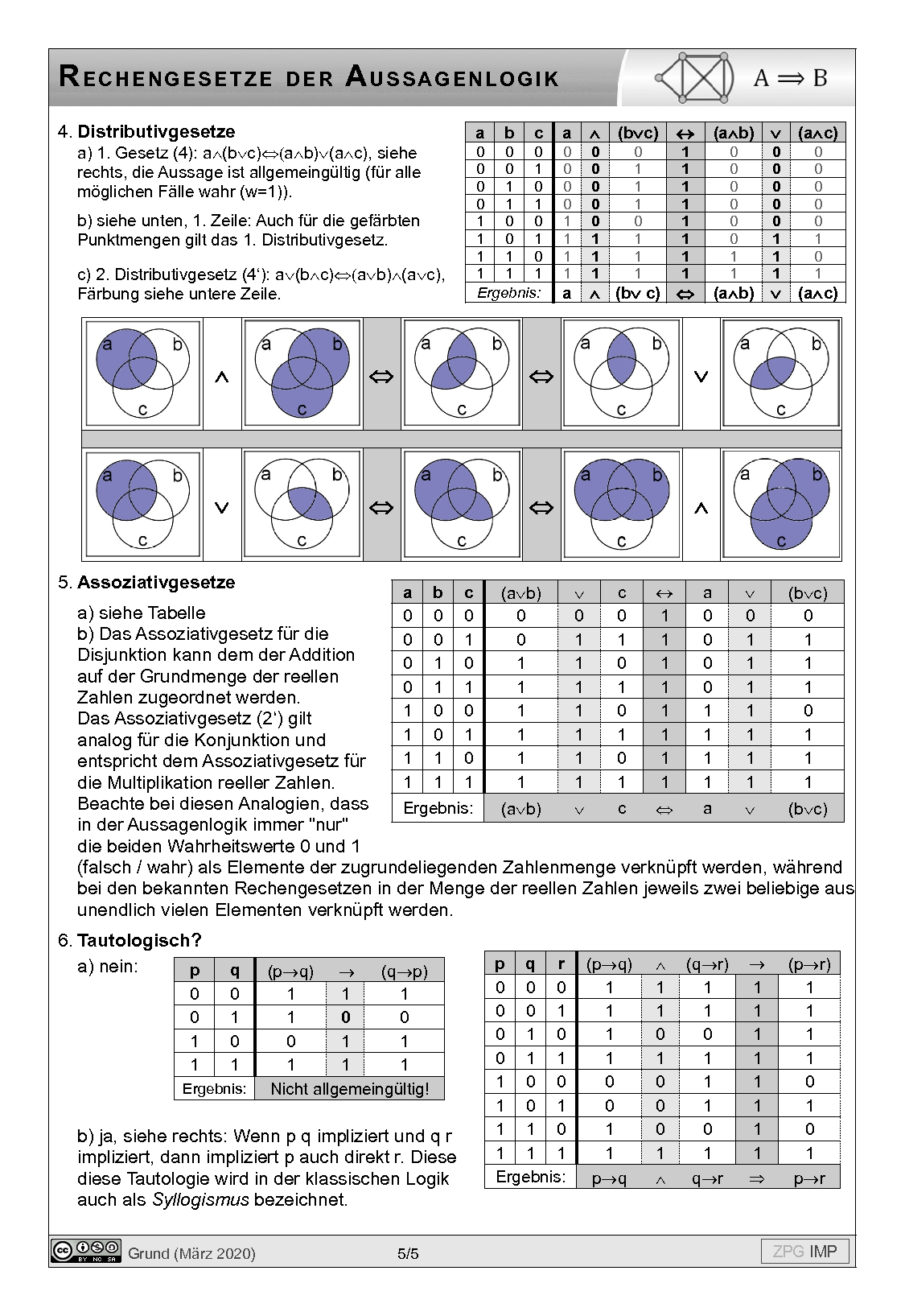 Rechengesetze: Lösung, Seite 5