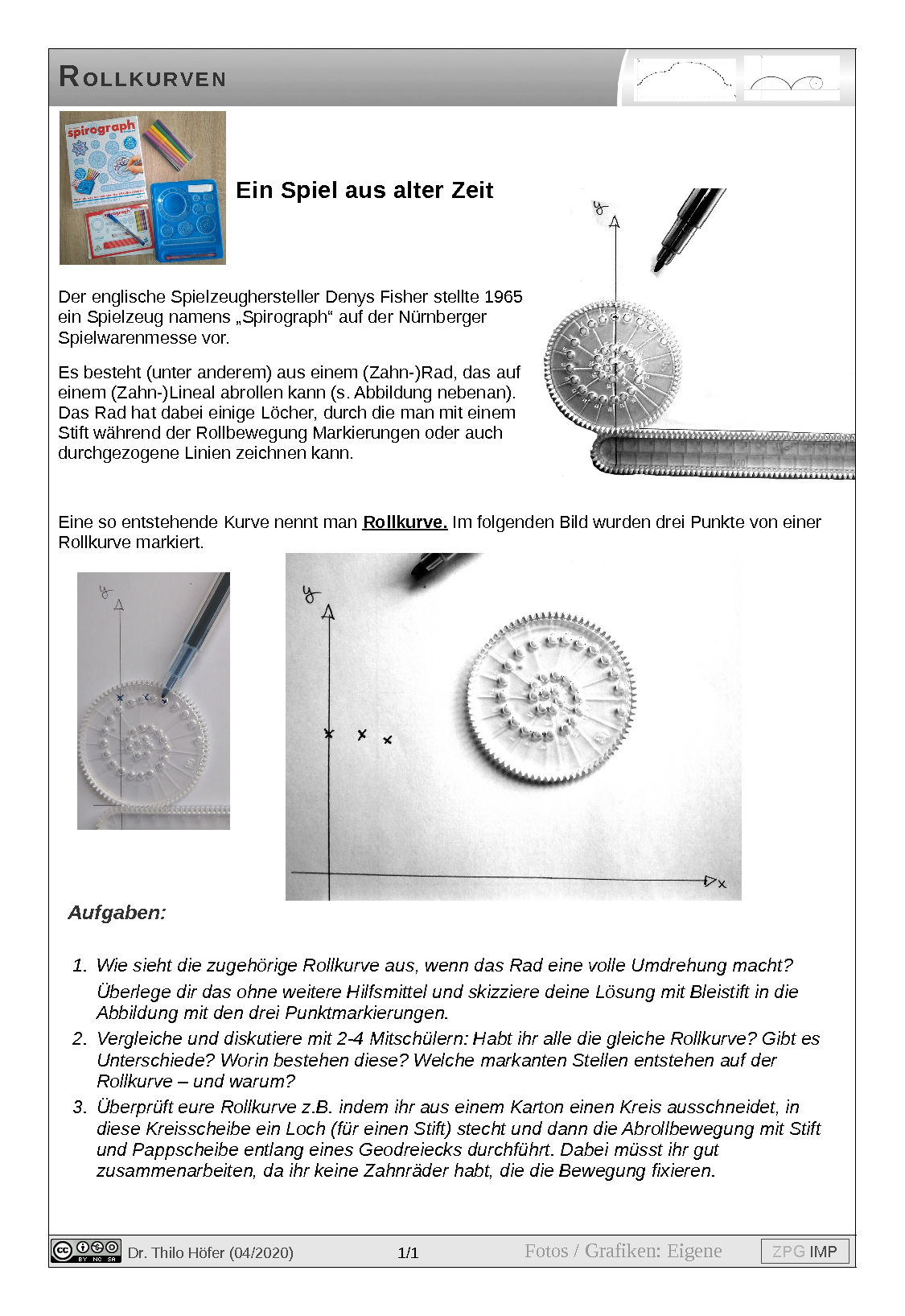 Rollkurven: Einstieg