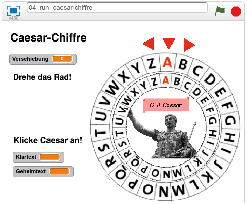 Scratch-Projekt Caesar
