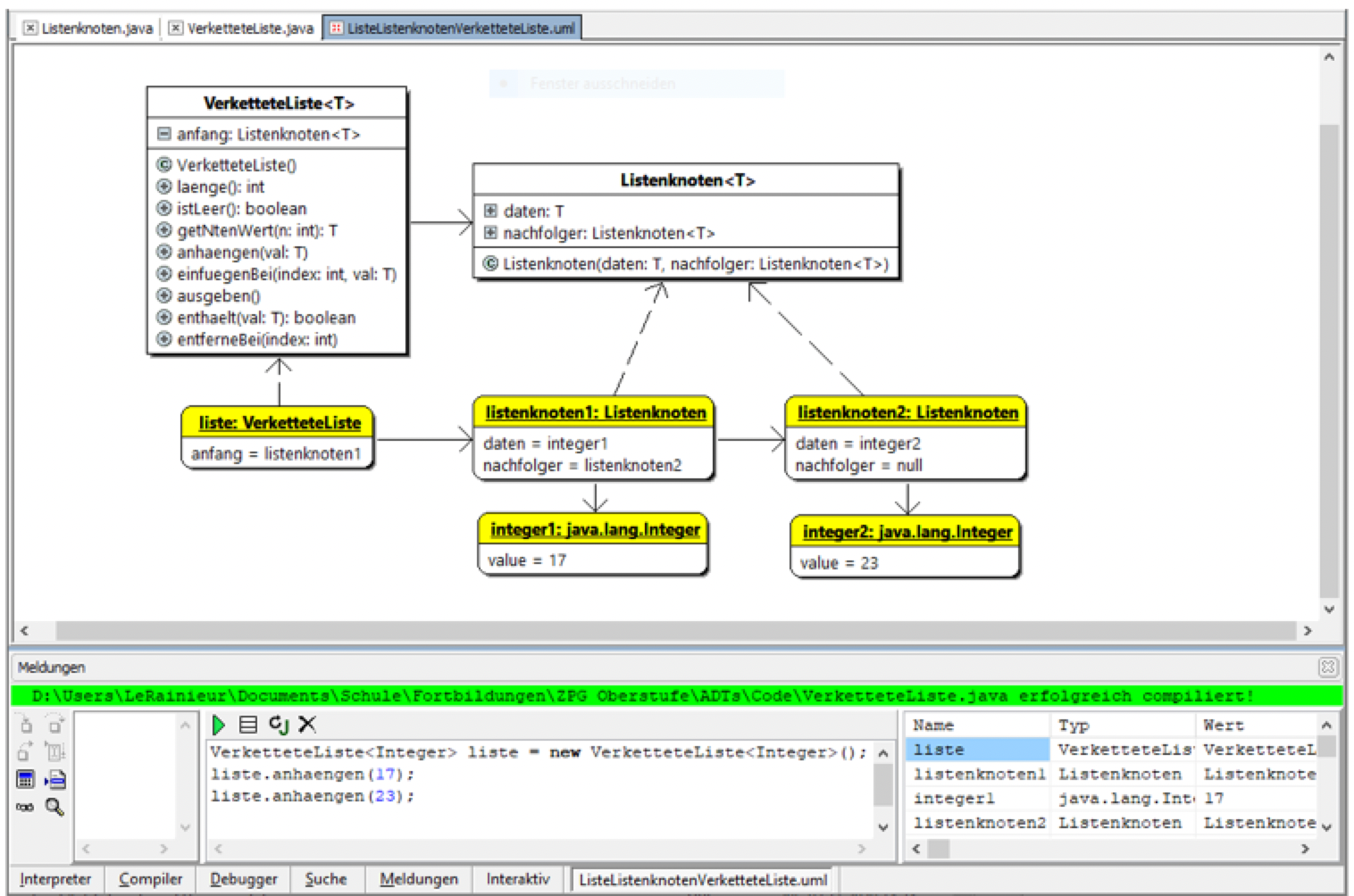 UML-Objektdiagramm