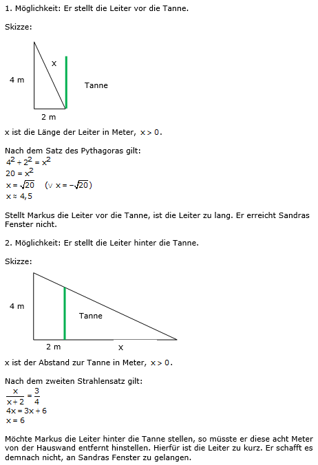 Eine Liebesgeschichte – Lösung