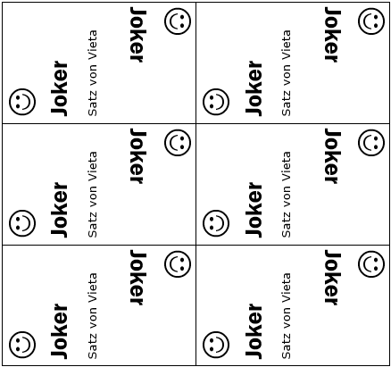 Rommé: Satz von Vieta