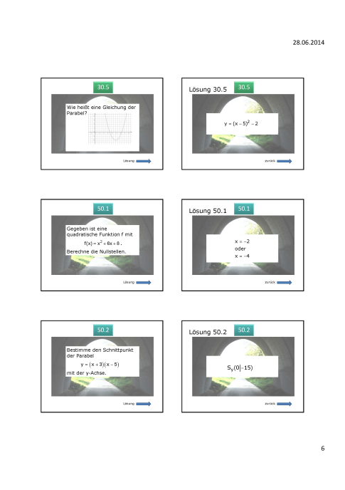 Powerpoint: Magische Parabelwand